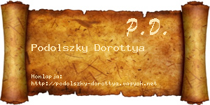 Podolszky Dorottya névjegykártya